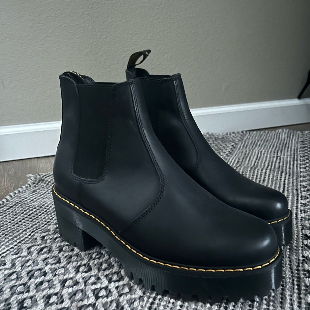 Dr. Martens Black Platform Ankle Boots